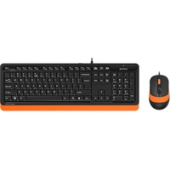 Офисный набор A4Tech Fstyler F1010 (черный/оранжевый)