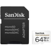 Карта памяти SanDisk High Endurance microSDXC SDSQQNR-064G-GN6IA 64GB (с адаптером)