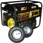 Бензиновый генератор Huter DY6500LX с колесами