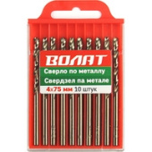Сверла, буры, зенкеры Волат 85040-075 (10 предметов)