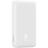 Внешний аккумулятор Baseus Magnetic Mini Wireless Fast Charge Power Bank 20W 5000mAh (белый)