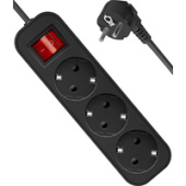 Удлинитель Defender G350 (5 м, черный)