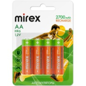 Аккумулятор Mirex AA 2700mAh 4 шт HR6-27-E4