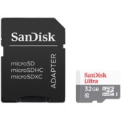 Карта памяти SanDisk Ultra microSDHC SDSQUNR-032G-GN3MA 32GB (с адаптером)