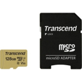 Карта памяти Transcend microSDXC 500S 128GB + адаптер