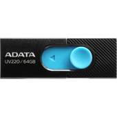 USB Flash ADATA UV220 64GB (черный/голубой)