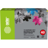 Чернила CACTUS CS-GI40PGBK-C-M-Y
