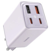 Сетевое зарядное Baseus GaN6 Pro Fast Charger 2C+2U 65W P10162701533-00 (фиолетовый)