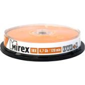 DVD+R диск Mirex 4.7Gb 16x UL130013A1L (10 шт.)