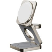 Беспроводное зарядное Momax Q2.Mag 3-in-1 UD31L (титановый)