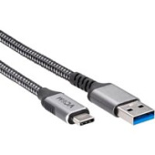 Кабель VCOM CU401M-1M USB 3.2 Gen2 Type-A - USB 3.1 Type-C (1 м, черный)