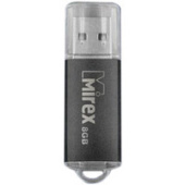 USB Flash Mirex UNIT BLACK 8GB (13600-FMUUND08)