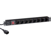 Блок розеток ExeGate ServerPro PDU-19H806 Al-8S-C14-3-SW