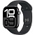 Умные часы Apple Watch Series 10 46 мм (алюминиевый корпус, черный/черный, спортивный силиконовый ремешок M/L)
