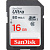 Карта памяти SanDisk SDHC (Class 10) 16GB [SDSDUNC-016G-GN6IN]