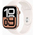 Умные часы Apple Watch Series 10 46 мм (алюминиевый корпус, розовое золото/легкие румяна, спортивный силиконовый ремешок S/M)