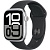 Умные часы Apple Watch Series 10 42 мм (алюминиевый корпус, серебристый/черный, спортивный силиконовый ремешок S/M)