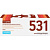 Картридж easyprint LH 531 U (аналог HP CC531A, CE411A, CF381A, Canon Cartrige 718C)
